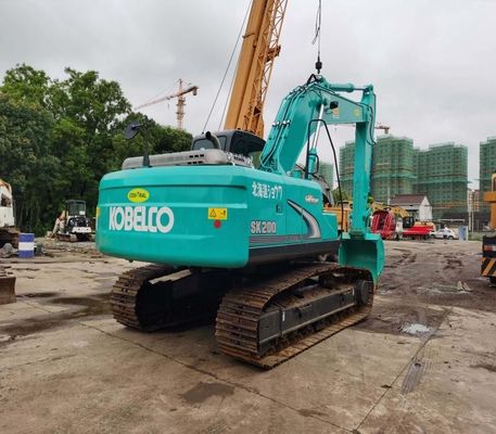Modelo de motor Hino Hino J05E Excavadora Kobelco de segunda mano Verde Sk200 Excavadora con potencia de 114kw