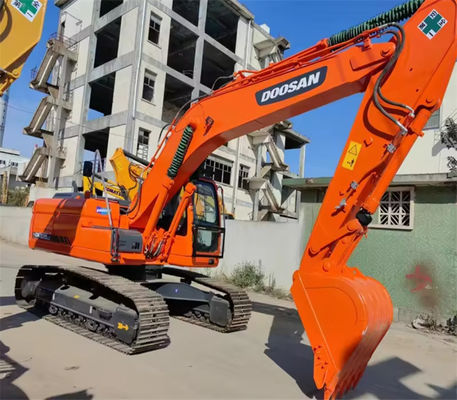 Excavadora de ruedas usadas naranja DX225LC Excavadora de retroexcavadora usada Doosan
