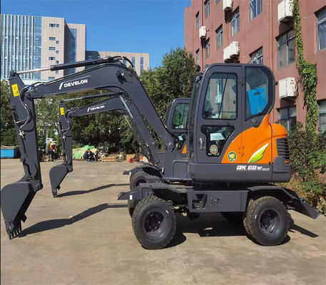 DX60W Excavadora usada Doosan 2.9m Excavadora usada con brazo