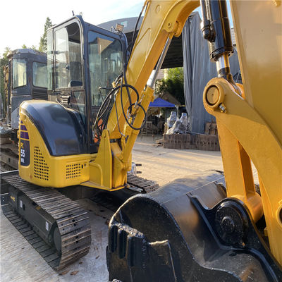 Excavadora Komatsu PC55 de fabricación original de 5 toneladas excavadora Komatsu pequeña usada
