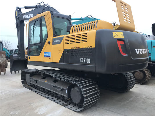 Excavadora VOLVO EC210D de pintura original de segunda mano en buenas condiciones.