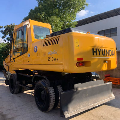 Hyundai original de Corea del Sur usado 210W-7 Excavadora de ruedas Excavadora Hyundai de alta calidad para la venta