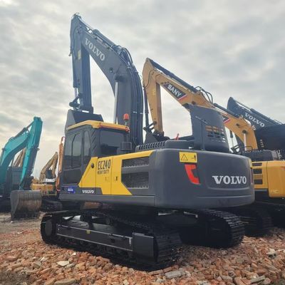 Excavadora de orugas VOLVO EC240 usada, excavadora Volvo original de 24 toneladas en buenas condiciones