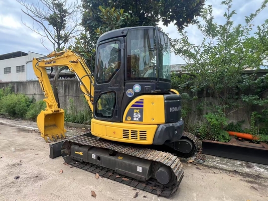 Mini original usado de 5,5 toneladas para la excavadora pequeña Komatsu PC55 Japón con componentes centrales bomba de motor del motor