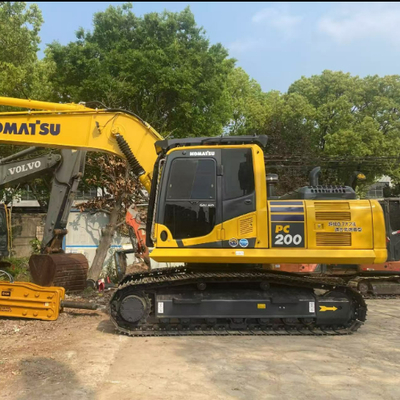 Excavadoras usadas mini Komatsu Pc200 de segunda mano, maquinaria hidráulica de orugas, 20 toneladas
