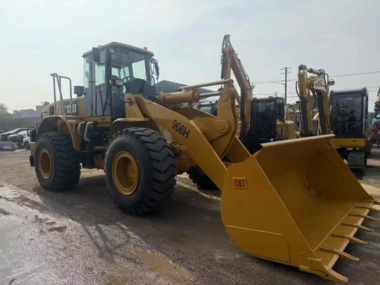 Cargadora de ruedas Caterpillar 966H japonesa original usada al 90% - Carga nominal 6 toneladas - Maquinaria de movimiento de tierras de ingeniería de alta calidad