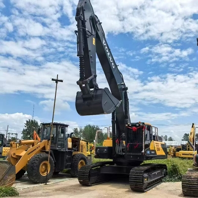 Excavadora Volvo EC480 usada, 48 toneladas, hidráulica, sobre orugas, 8 toneladas de peso operativo, motor EPA, marca Airman, 1 año de garantía