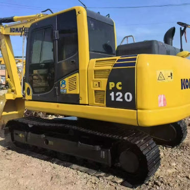 Excavadora Komatsu PC120 Mini Excavadora de 12 toneladas Rastreador hidráulico Usado Granja de construcción
