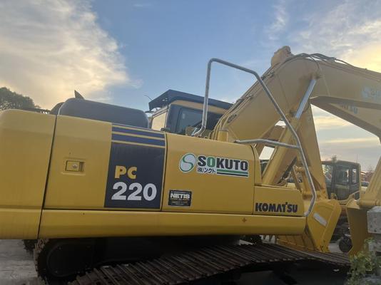 Excavadora Komatsu PC220 de tamaño medio, para la ingeniería y la construcción, equipo especial para el trabajo de la tierra