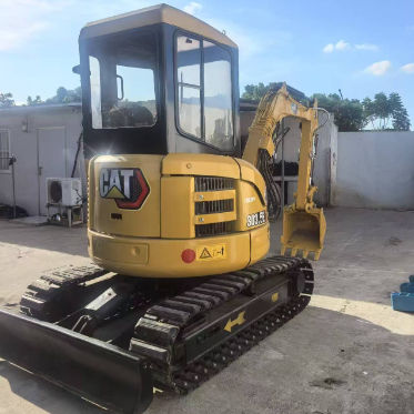 Excavadora usada Caterpillar 303.5E, pintura original, componentes principales intactos