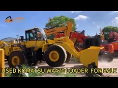 Japón Marca famosa Komatsu En buen estado Cargador de ruedas usado Komatsu Wa 470 Cargador usado